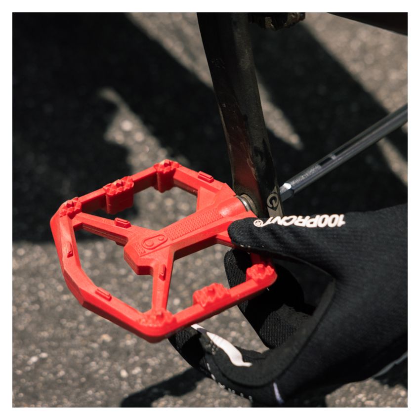 Pedały CRANK BROTHERS Stamp 0 Bright Red