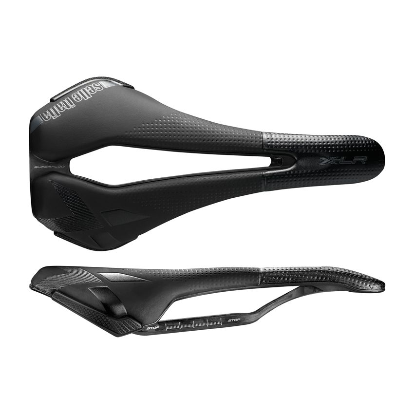 Siodło SELLE ITALIA X-LR KIT CARBONIO SUPERFLOW S (id match - S3) carbon/keramic 7x9, fibra-tek, 130g czarne (NEW) 