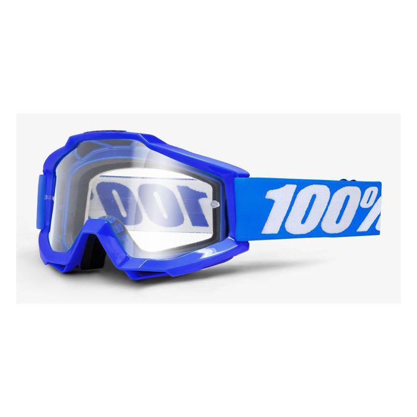 Gogle 100% ACCURI REFLEX BLUE (Szyba Przezroczysta Anti-Fog) 
