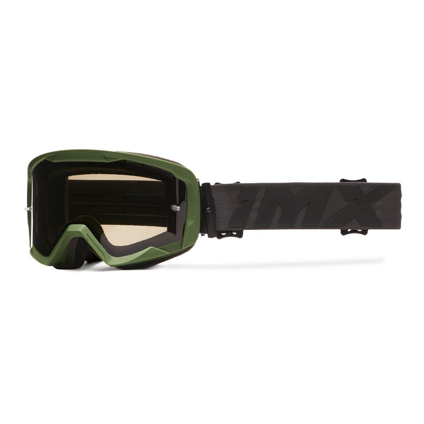 Gogle IMX Endurance Flip Green Matt/Black (szyba dark smoke + clear)