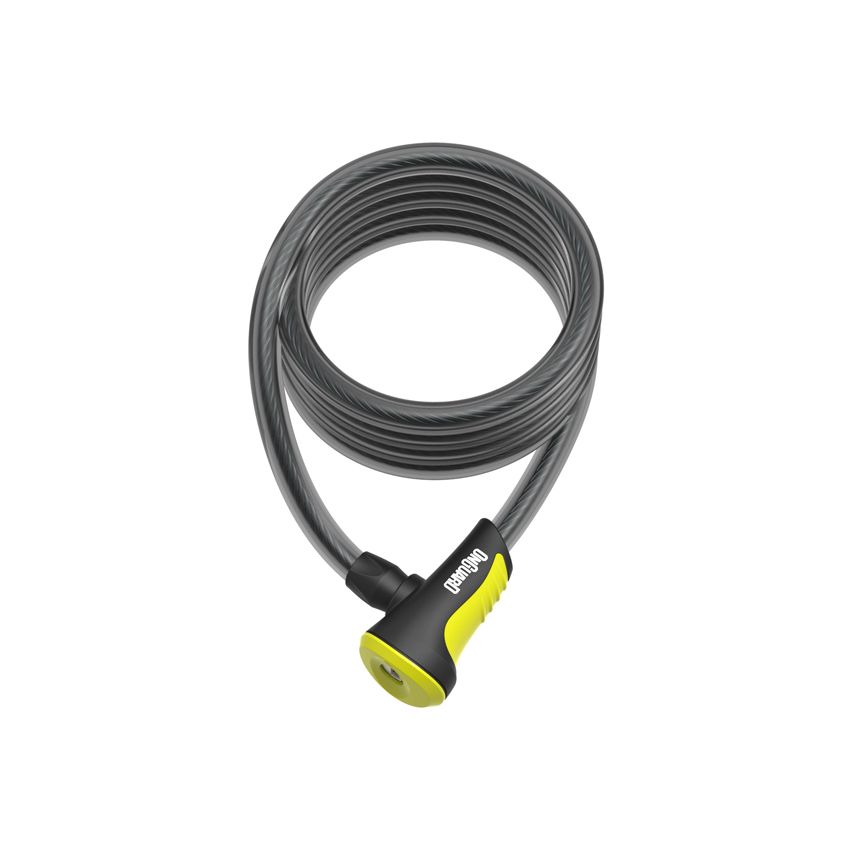 Zapięcie rowerowe ONGUARD NEON 8156YL Linka - 12mm 180cm - uchwyt + 2 x Klucze z kodem żółte (NEW) 