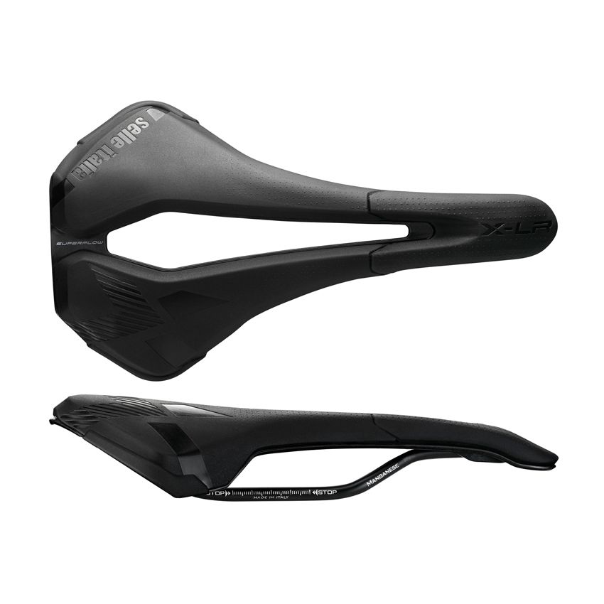 Siodło SELLE ITALIA X-LR TM AIR CROSS SUPERFLOW S (id match - S3) Manganese Tube 7, rpu, 215g czarne (NEW) 