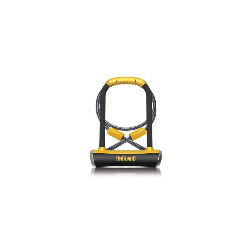 Zapięcie rowerowe ONGUARD PitBull DT 8005 U-LOCK - 14mm 115mm 230mm - 5 x Klucze z kodem + linka 10mm 120cm 