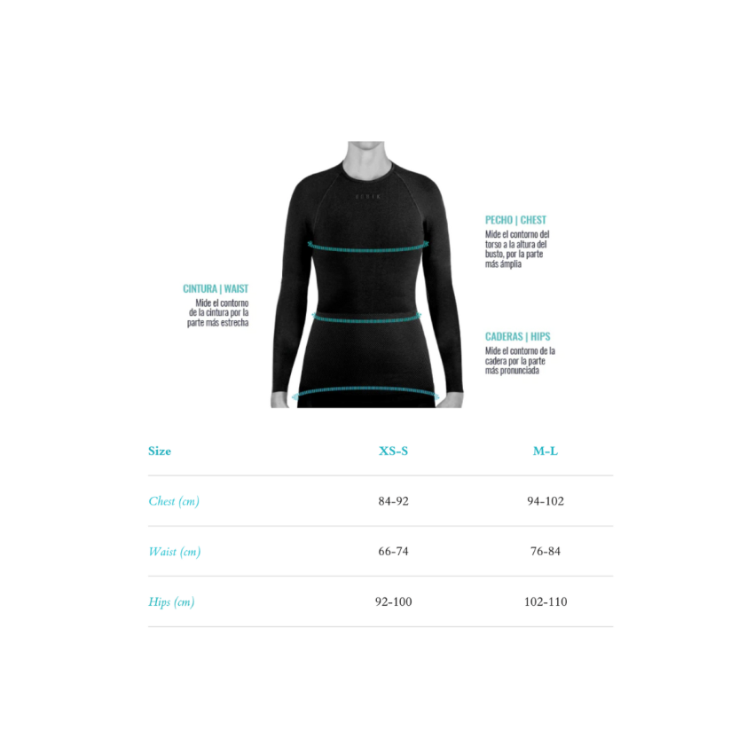 Koszulka termiczna z krótkim rękawem GOBIK Winter Merino Black Damska