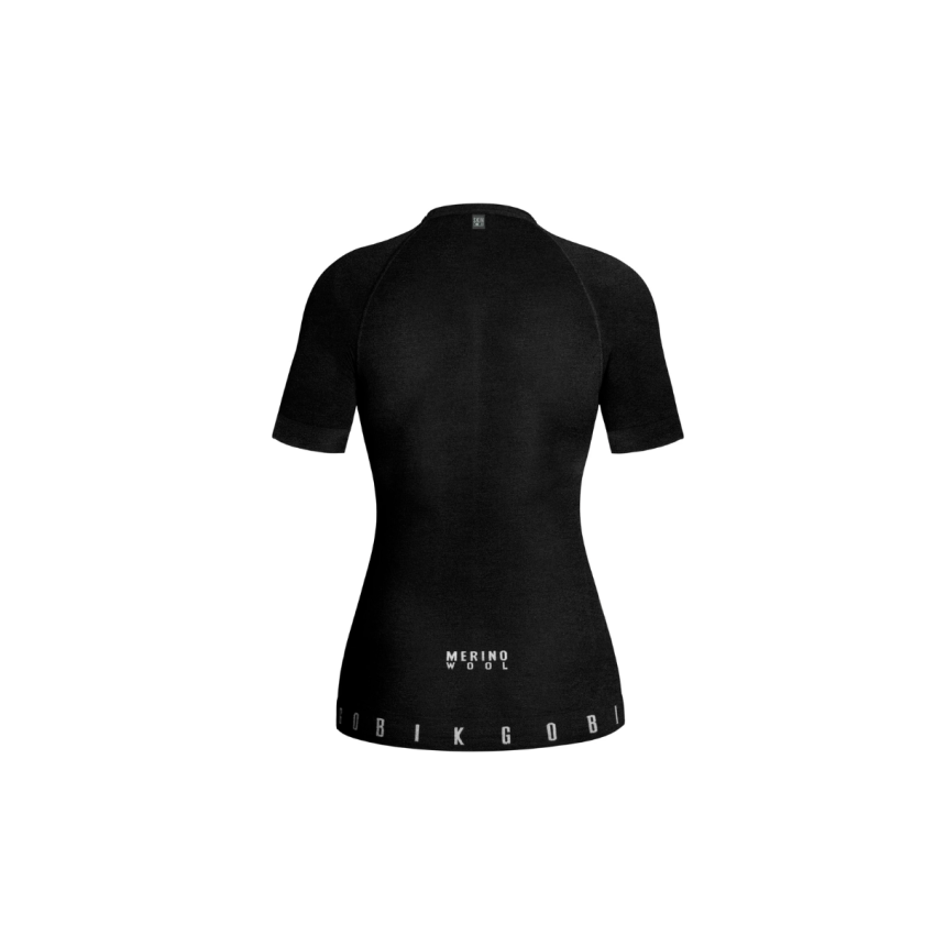 Koszulka termiczna z krótkim rękawem GOBIK Winter Merino Black Damska