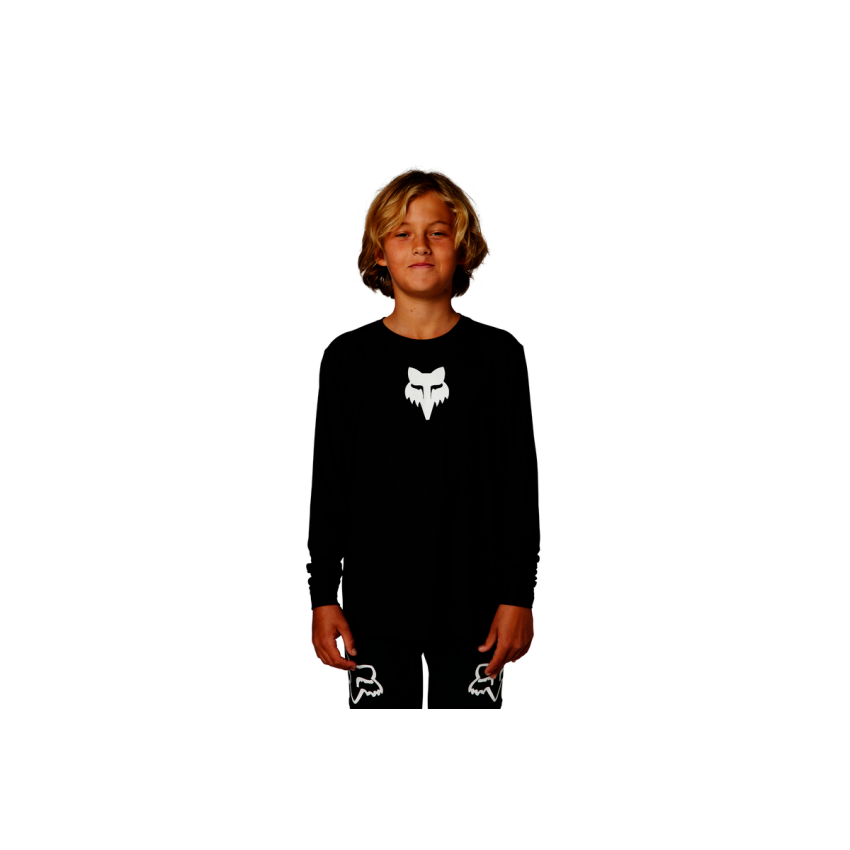Koszulka Rowerowa Z Długim Rękawem FOX Junior Ranger Black