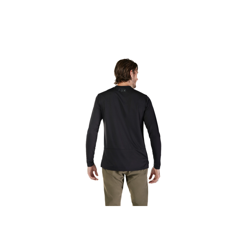 Koszulka Rowerowa z Długim Rękawem FOX Ranger Head Black