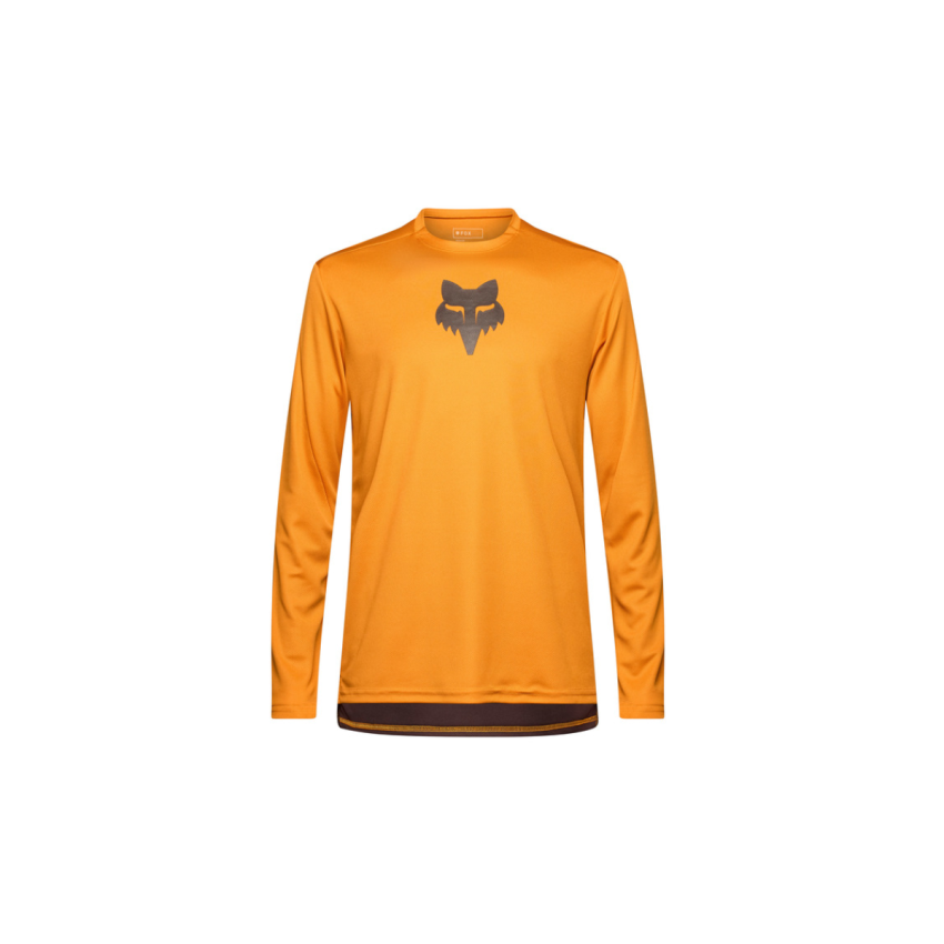 Koszulka Rowerowa z Długim Rękawem FOX Ranger Head Caramel