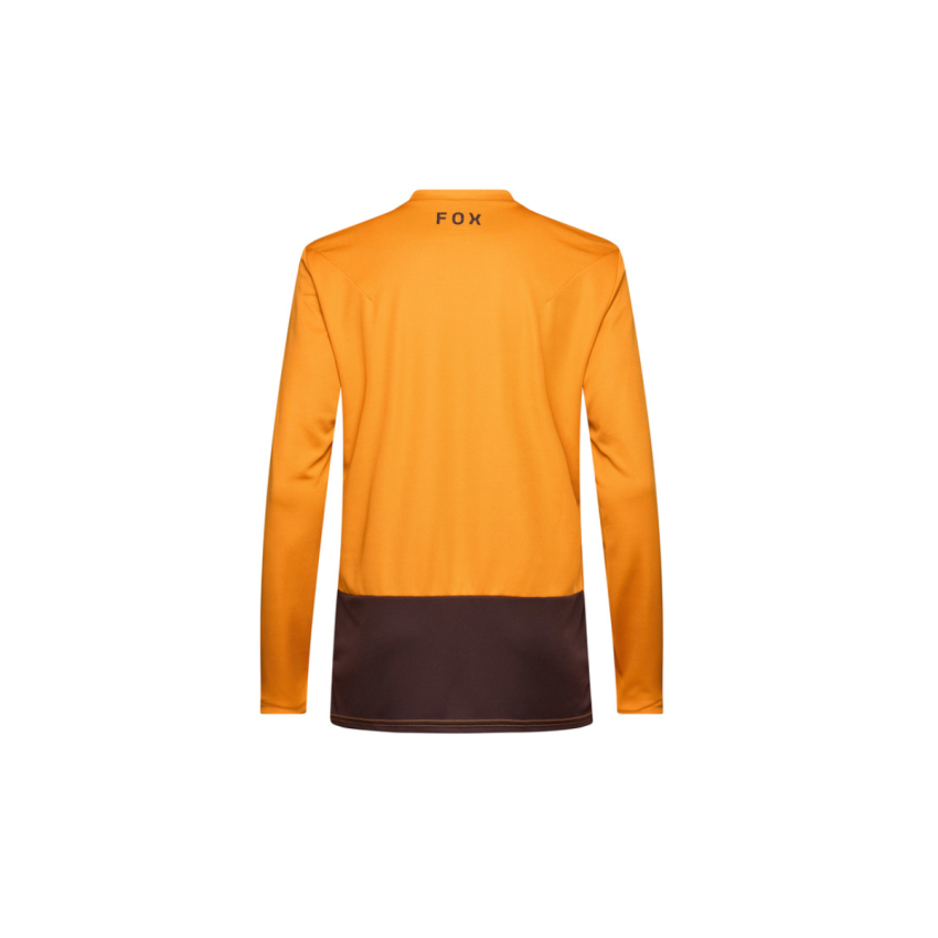 Koszulka Rowerowa z Długim Rękawem FOX Ranger Head Caramel