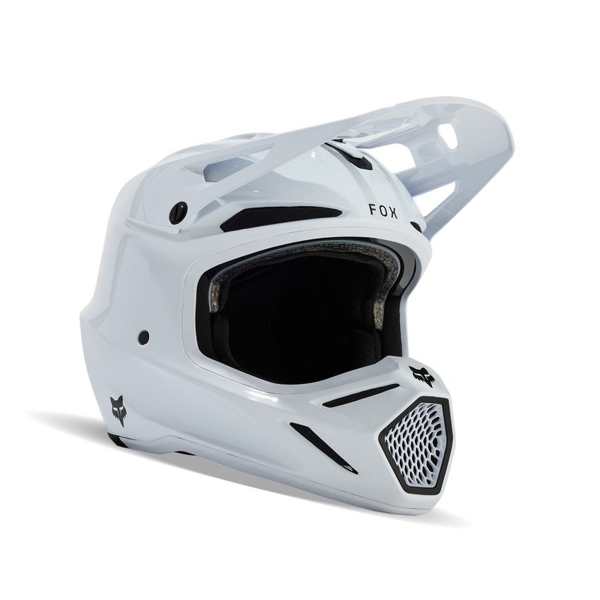 Fox Kask Motocyklowy  V3 Rs Carbon Solid White M