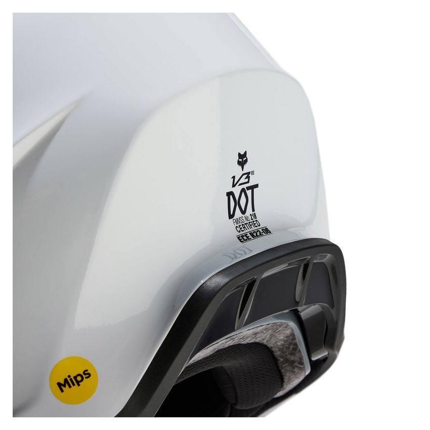 Fox Kask Motocyklowy  V3 Rs Carbon Solid White M