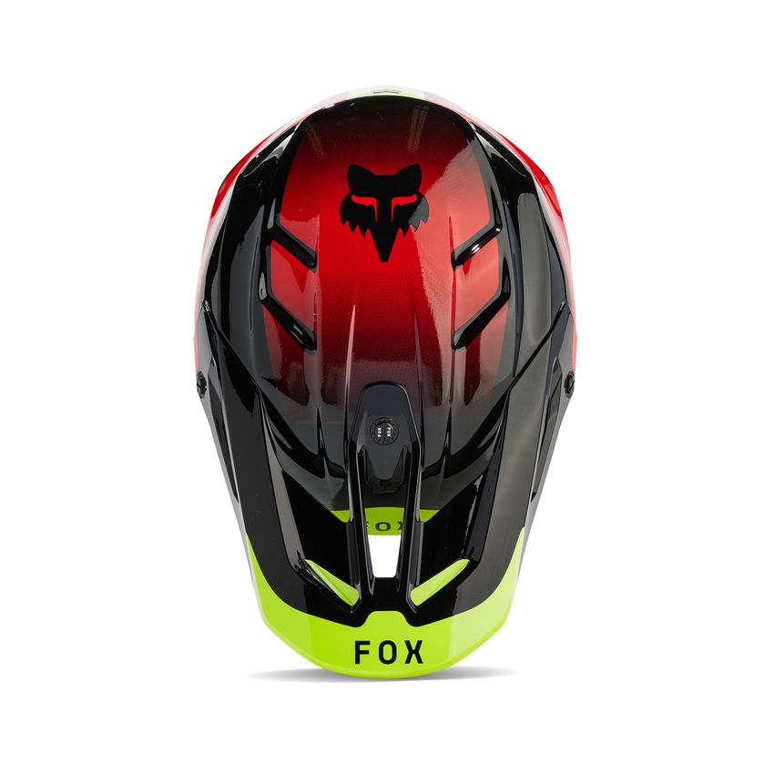 Fox Kask Motocyklowy  V3 Revise Red Yellow M