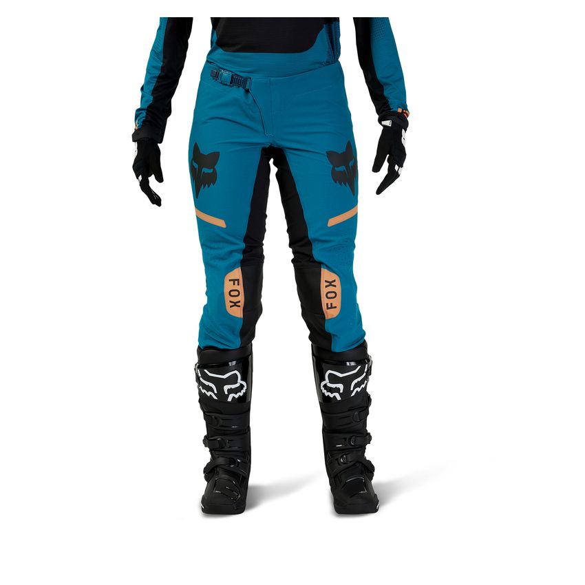 Fox Spodnie Motocyklowe Damskie  Flexair Optical Maui Blue 6