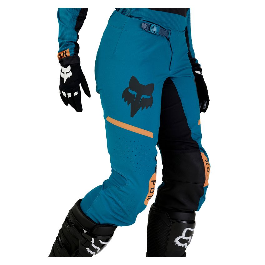 Fox Spodnie Motocyklowe Damskie  Flexair Optical Maui Blue 6