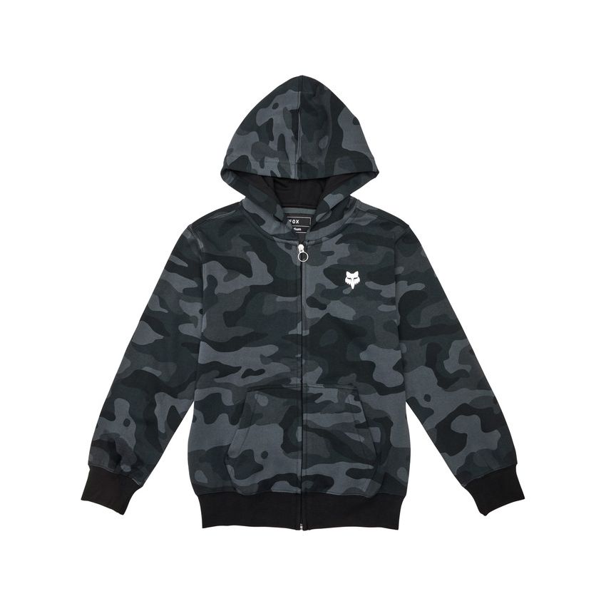 Fox Bluza Z Kapturem Na Zamek Junior  Head Black Camo Ys
