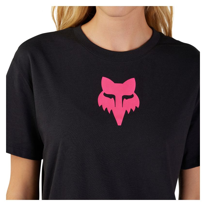 Fox T-shirt Damski  Head Black Pink Xs