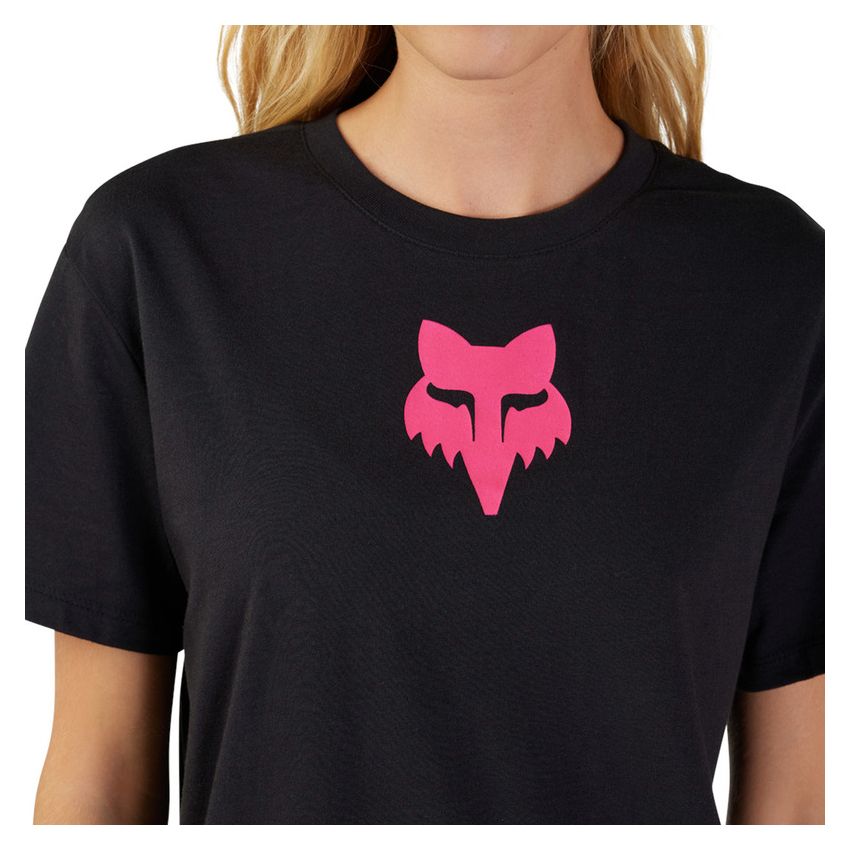 Fox T-shirt Damski  Head Black Pink Xs