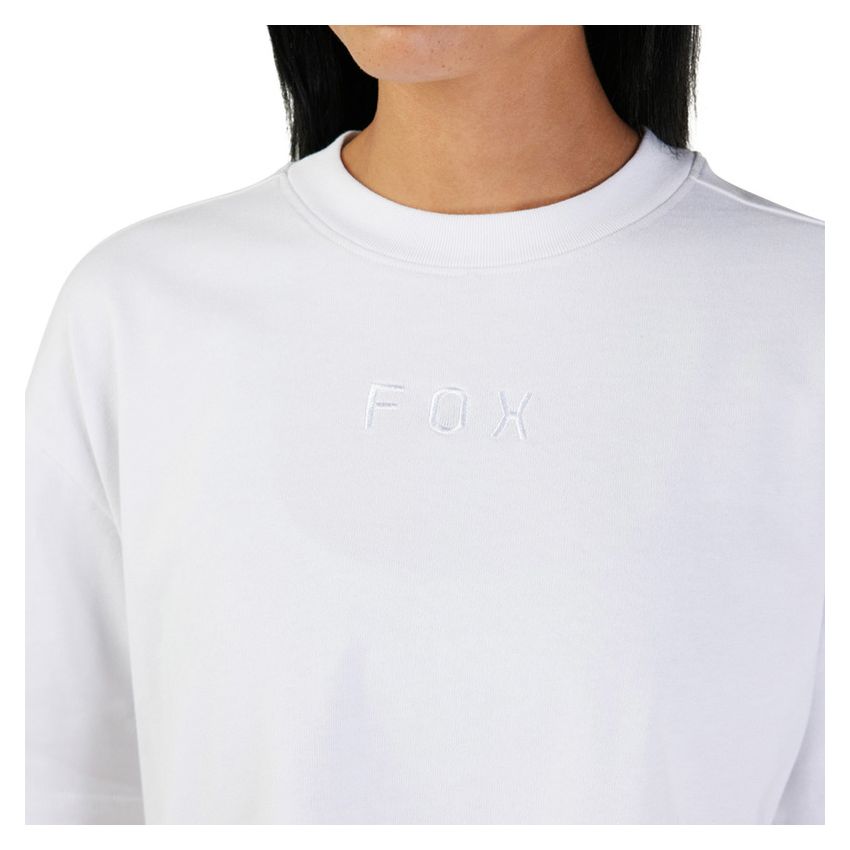 Fox T-shirt Damski  Wordmark Os Crop White Xs