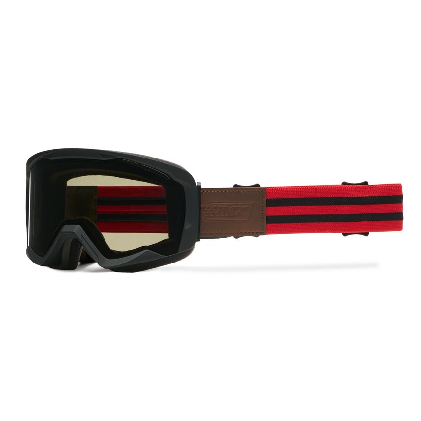 Gogle IMX Endurance Rust Black Matt/Red (szyba dark smoke + clear)