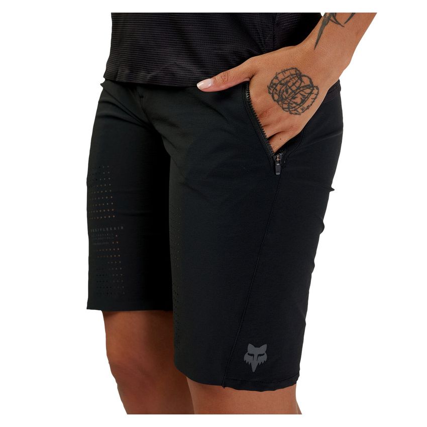 Fox Spodenki Rowerowe Damskie  Flexair Black Xs