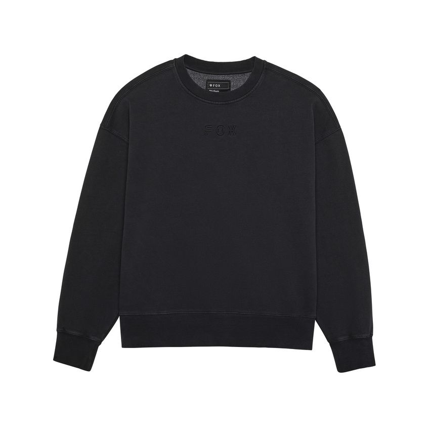 Fox Bluza  Wordmark Oversized Fleece Crew Black M