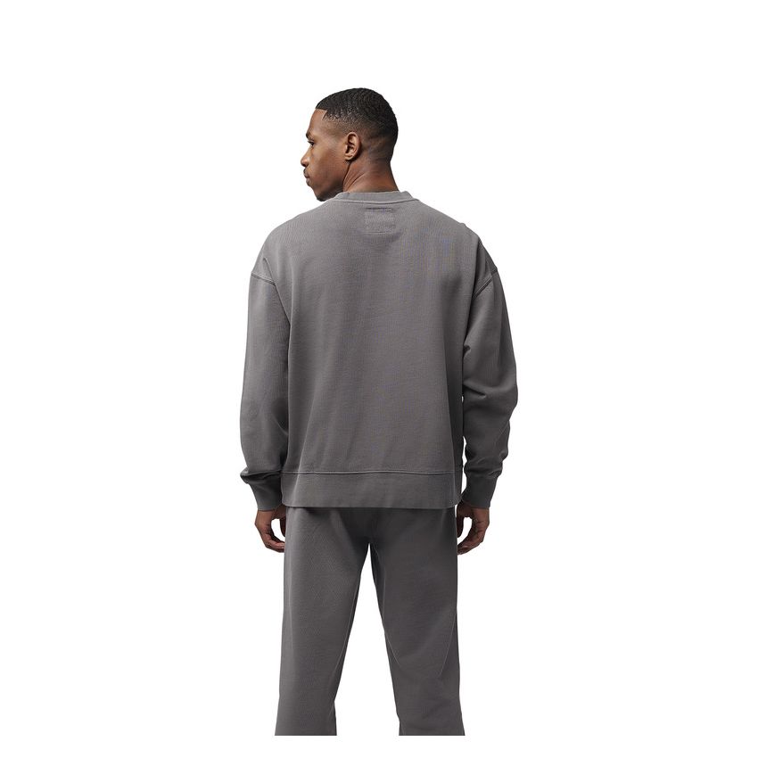 Fox Bluza  Wordmark Oversized Fleece Crew Pewter S