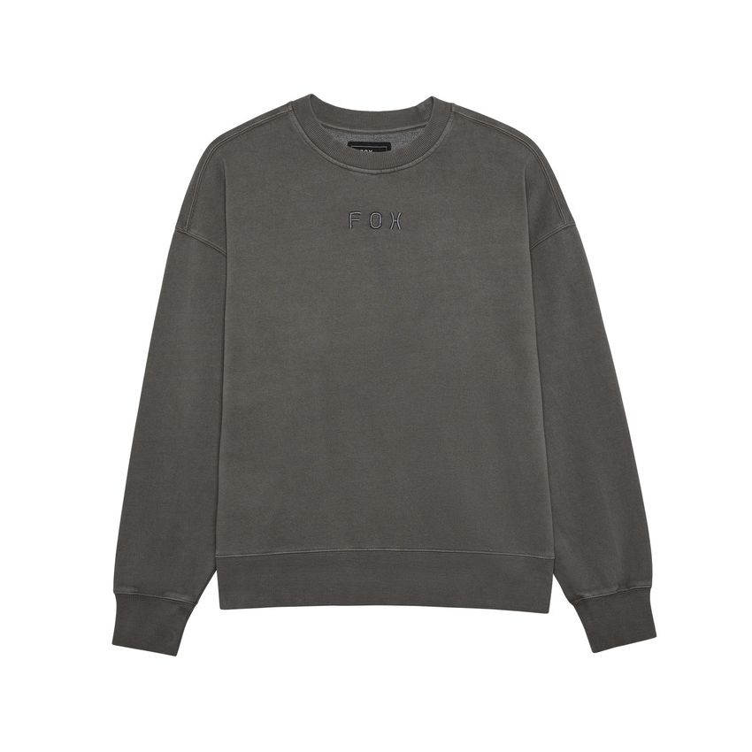 Fox Bluza  Wordmark Oversized Fleece Crew Pewter S