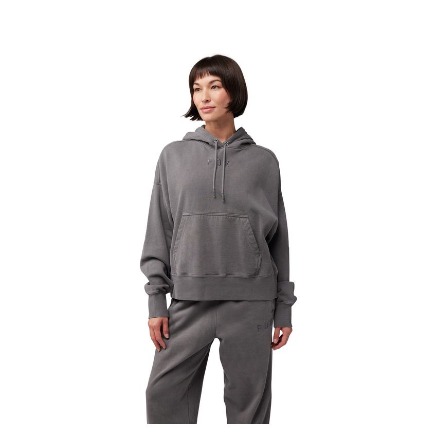 Fox Bluza Z Kapturem Damska  Wordmark Oversized Pewter Xs