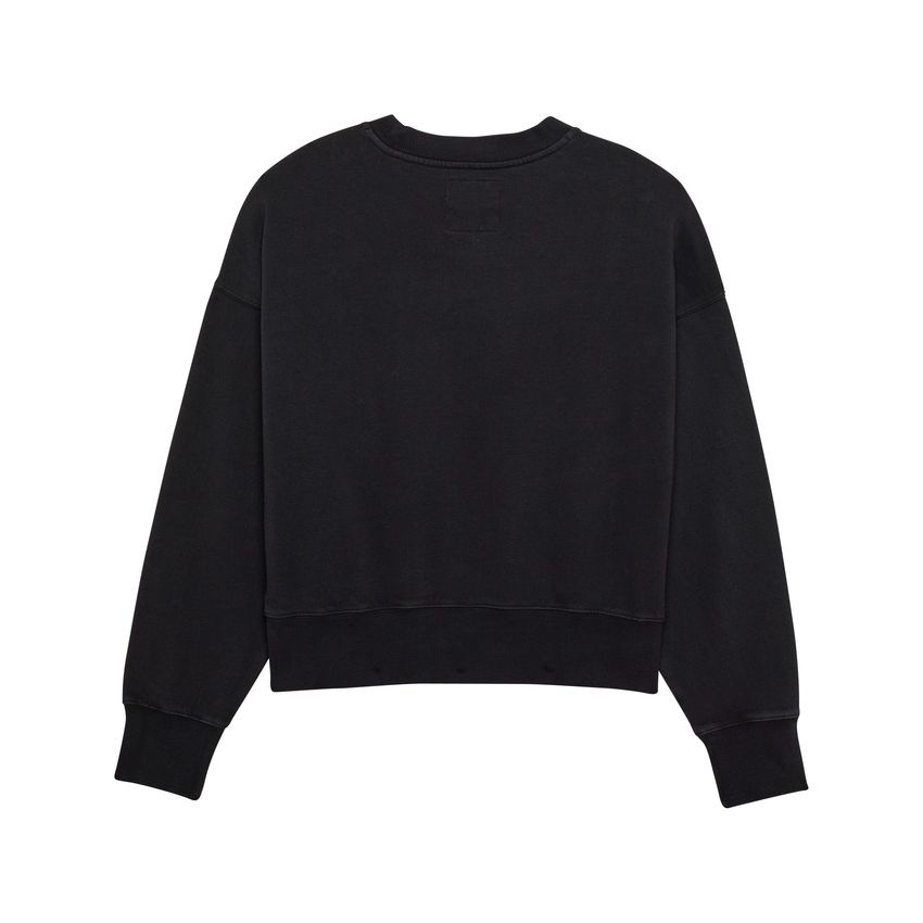 Fox Bluza Damska  Wordmark Oversized Fleece Crew Black Xs