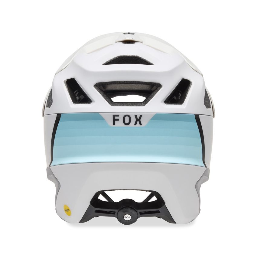 Fox Kask Rowerowy  Dropframe Pro Grid Light Grey L