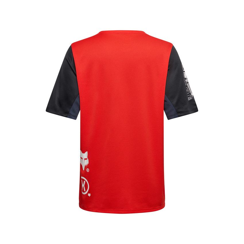 Fox Koszulka Rowerowa Junior  Defend Elevated Fluo Red Ym