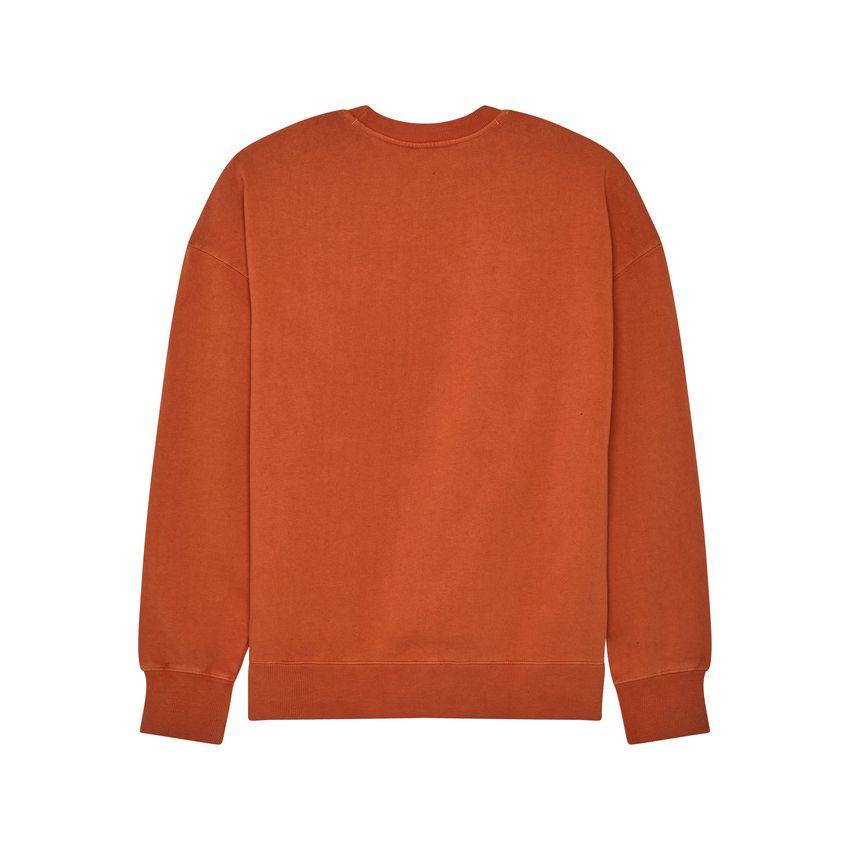 Fox Bluza  Wordmark Oversized Fleece Crew Cognac M