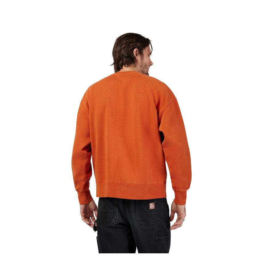 Fox Bluza  Wordmark Oversized Fleece Crew Cognac M