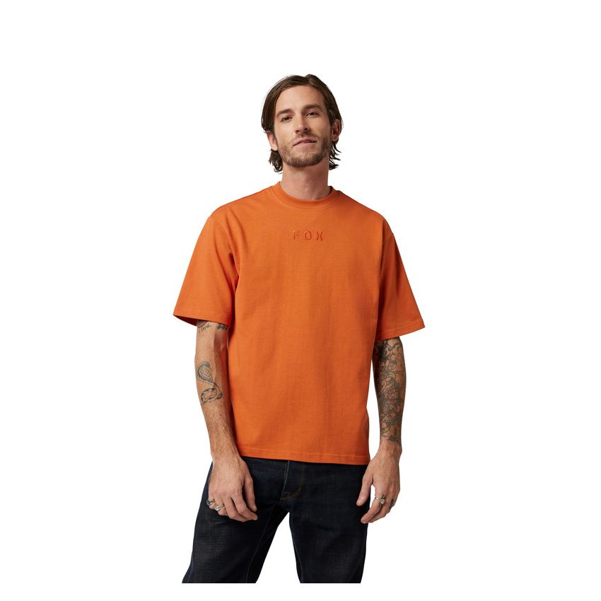 Fox T-shirt  Wordmark Oversized Chocolate L