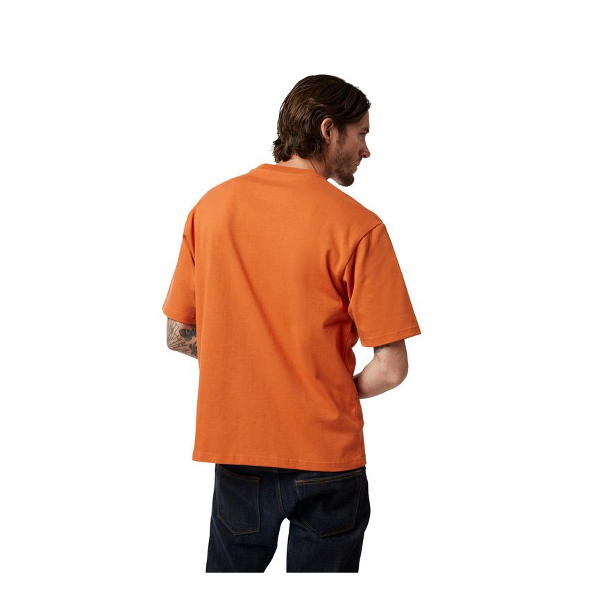 Fox T-shirt  Wordmark Oversized Chocolate L
