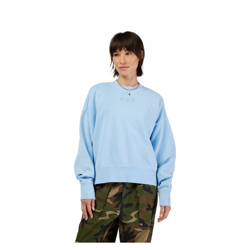 Fox Bluza Damska  Wordmark Oversized Fleece Crew Cashmere Blue Xs