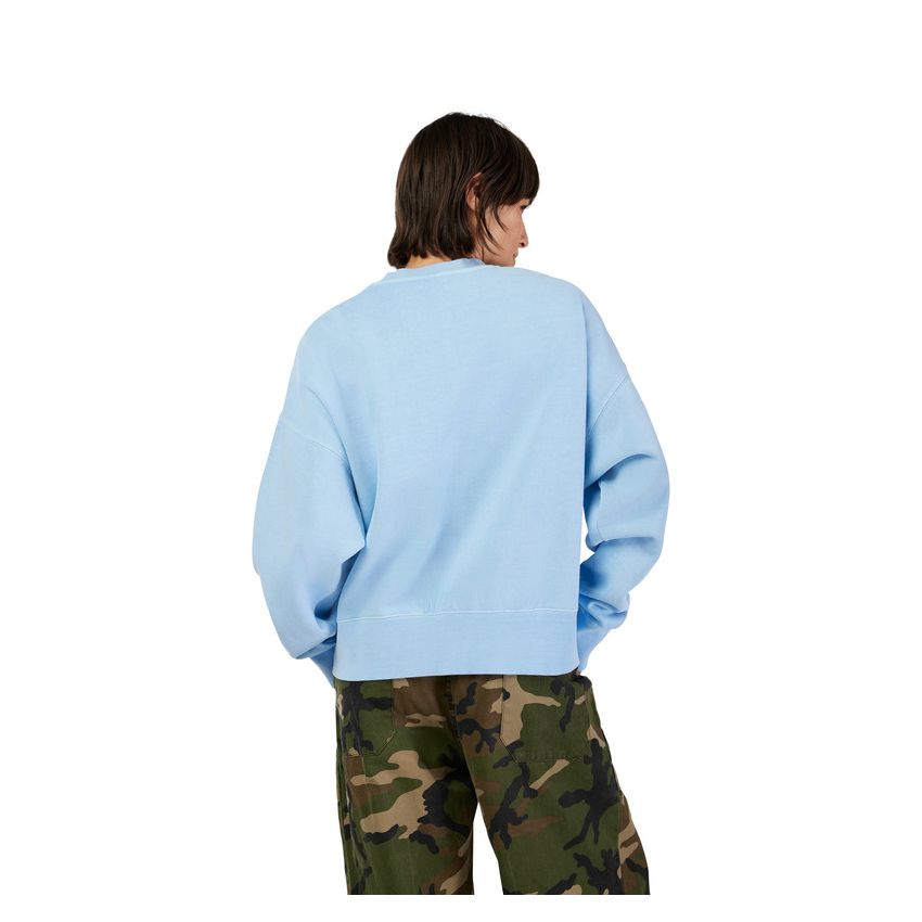 Fox Bluza Damska  Wordmark Oversized Fleece Crew Cashmere Blue Xs