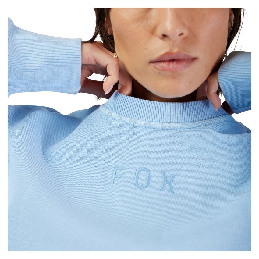 Fox Bluza Damska  Wordmark Oversized Fleece Crew Cashmere Blue Xs