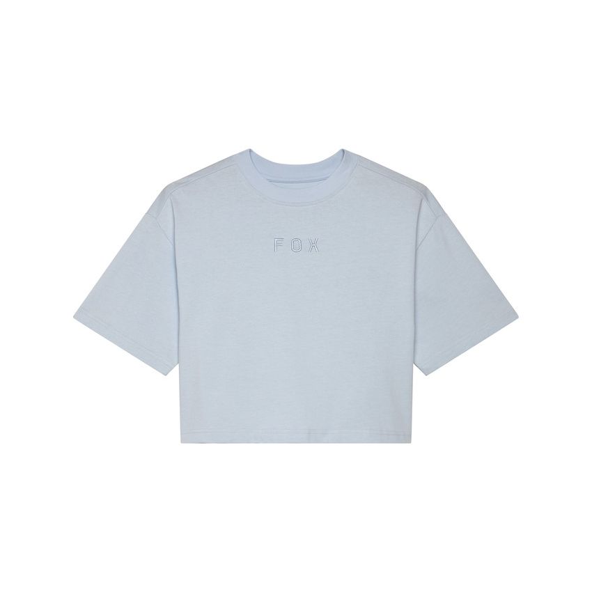 Fox T-shirt Damski  Wordmark Os Crop Pale Blue M