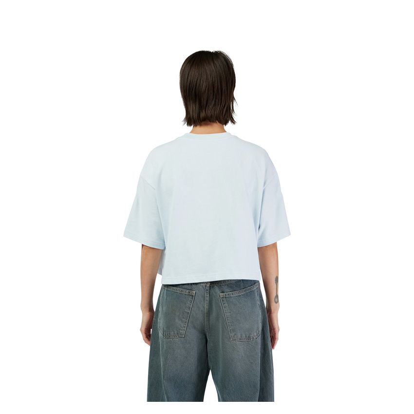 Fox T-shirt Damski  Wordmark Os Crop Pale Blue M