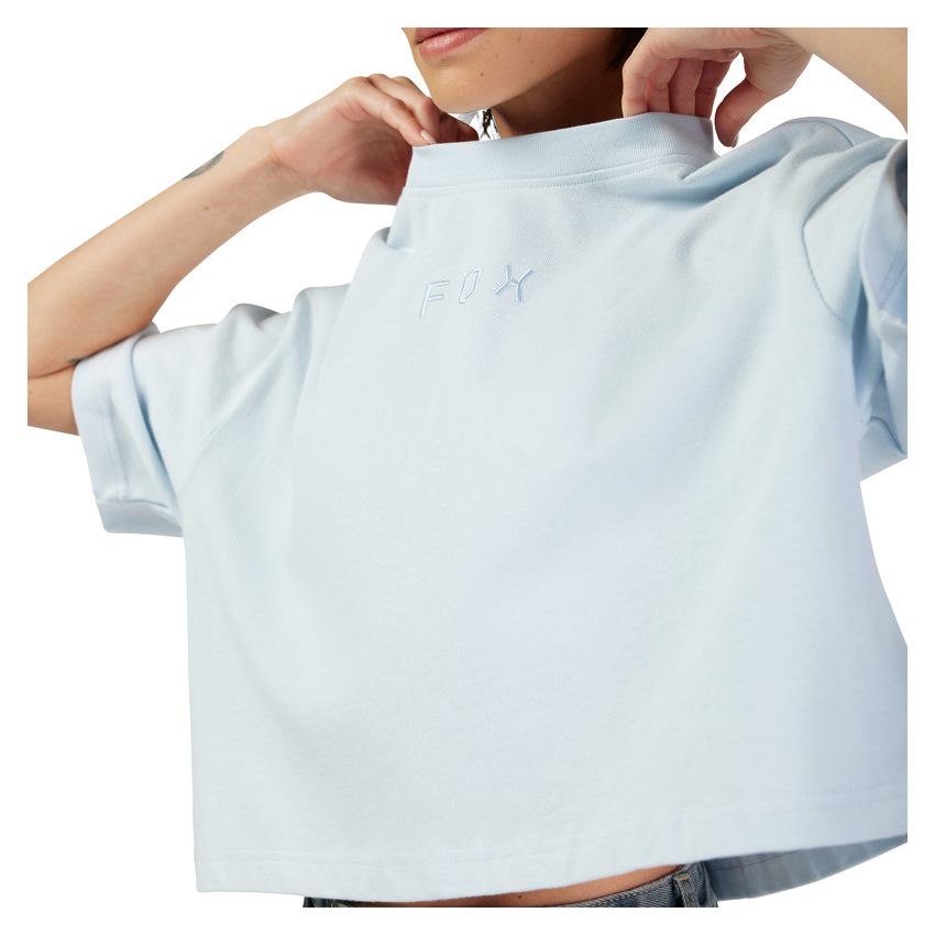 Fox T-shirt Damski  Wordmark Os Crop Pale Blue M
