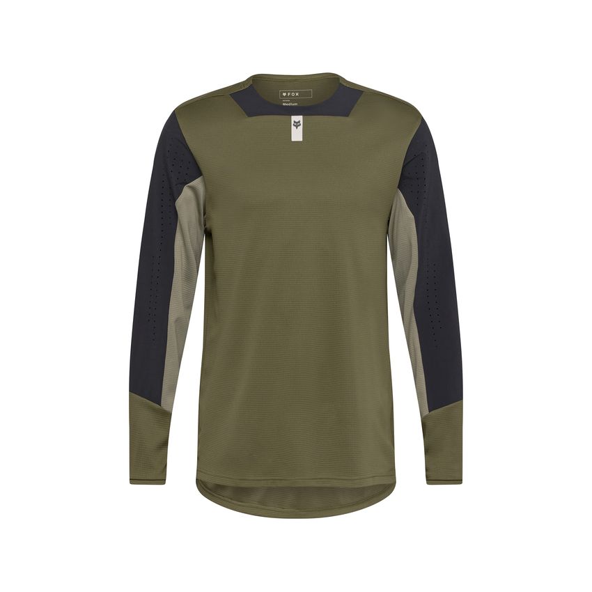 Fox Koszulka Rowerowa Z DŁugim RĘkawem  Defend Olive Green S
