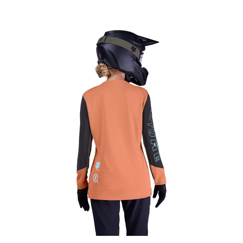 Fox Koszulka Rowerowa Z DŁugim RĘkawem Damska  Defend Elevated Coral S