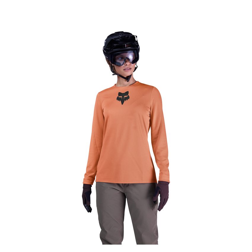 Fox Koszulka Rowerowa Z DŁugim RĘkawem Damska  Ranger  Head Coral Xs