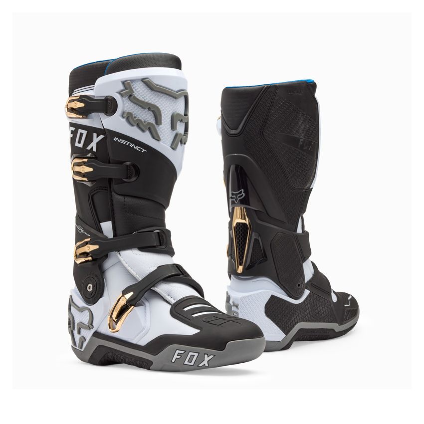 Fox Buty Motocyklowe  Instinct White Black Grey 9 (wkŁadka 265mm)
