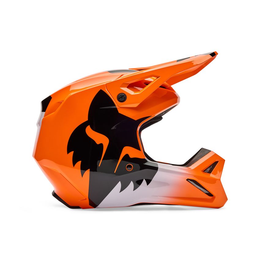 Fox Kask Motocyklowy  V1 Shield Fluo Orange S