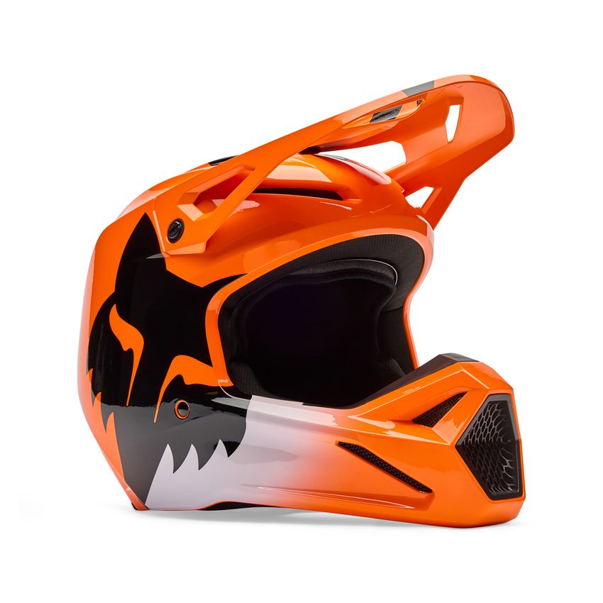 Fox Kask Motocyklowy  V1 Shield Fluo Orange S