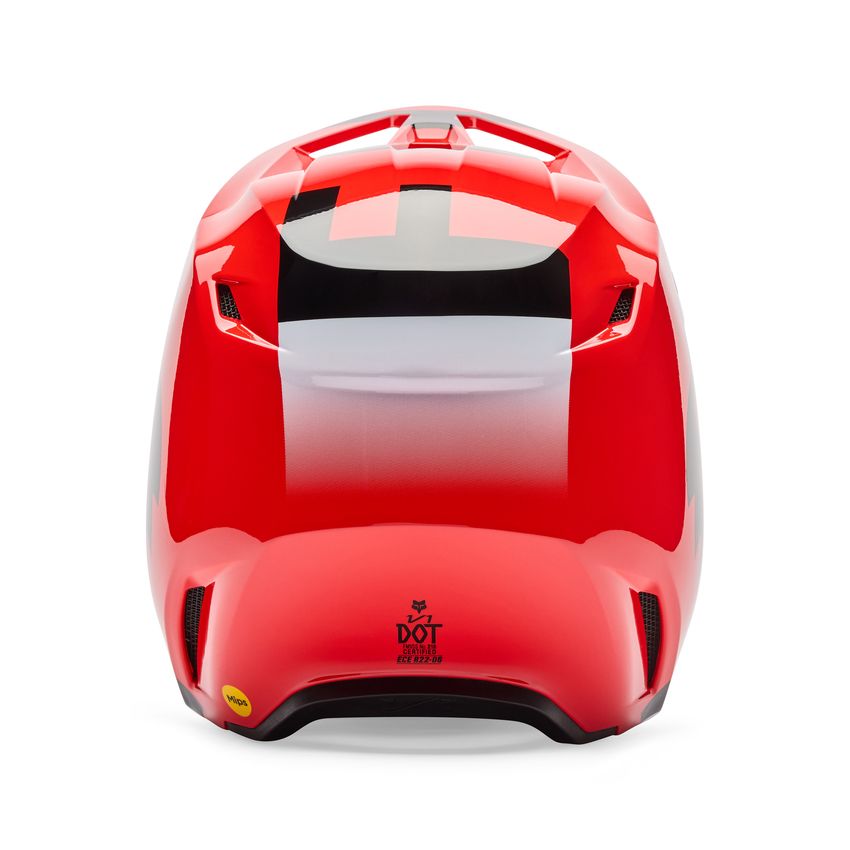 Fox Kask Motocyklowy  V1 Shield Fluo Red S