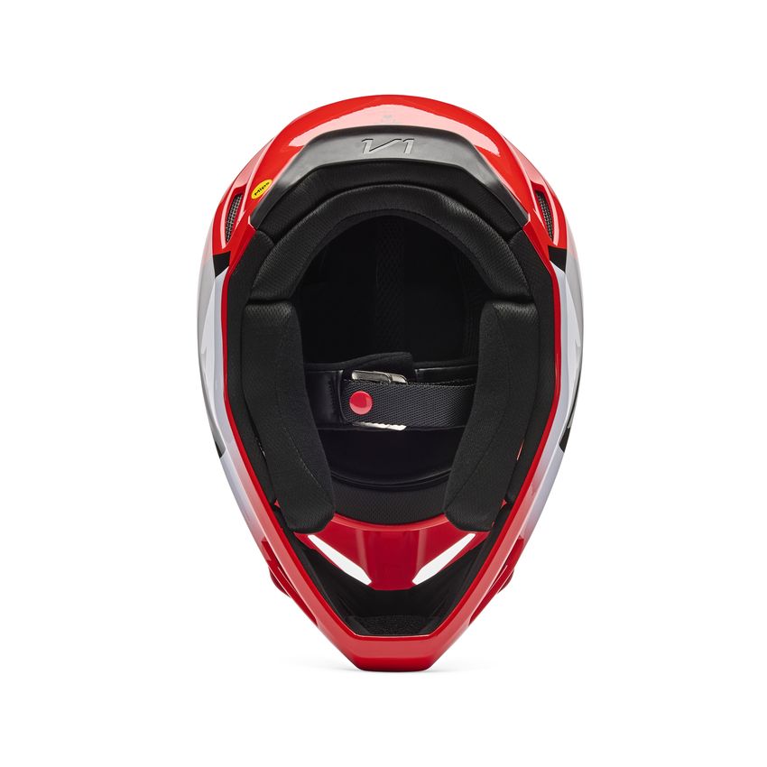 Fox Kask Motocyklowy  V1 Shield Fluo Red S