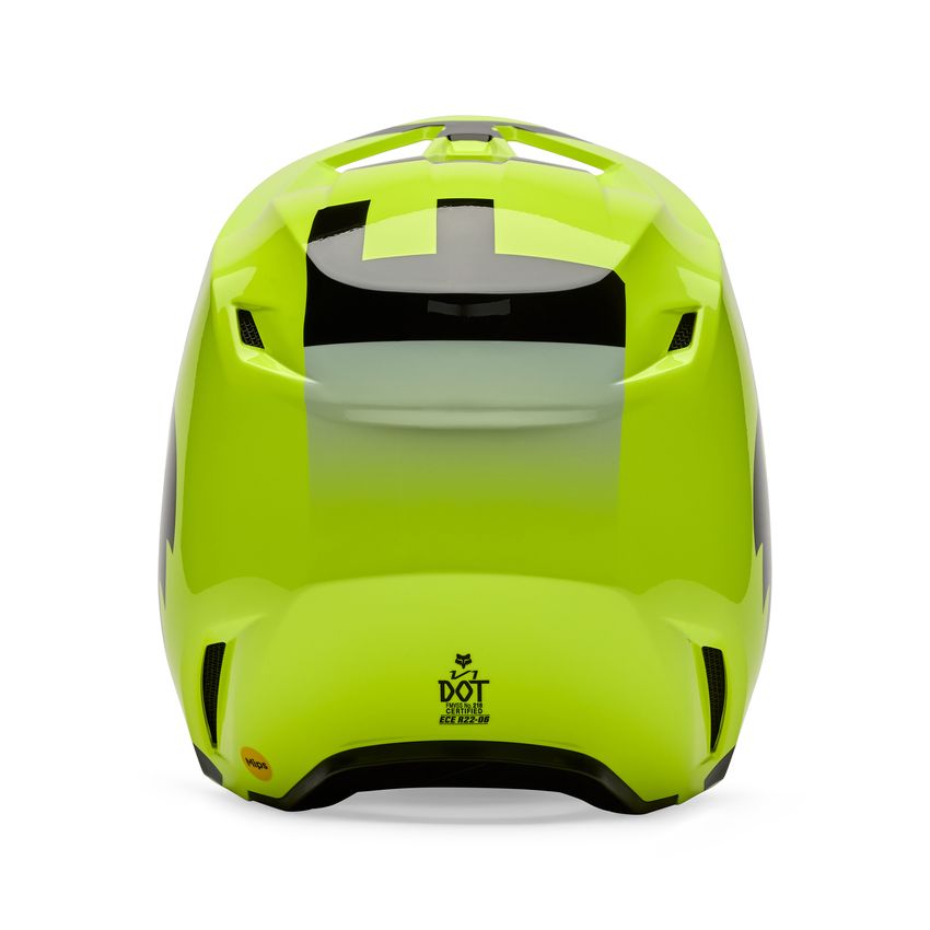 Fox Kask Motocyklowy  V1 Shield Fluo Yellow S